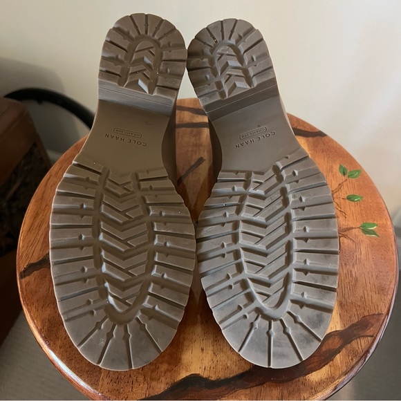 Cole Haan Slip On Leather Loafers w/ Chunky Heel - Picture 7 of 8